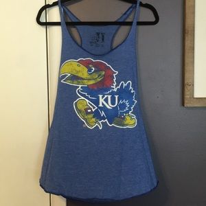 KU razor back tank top